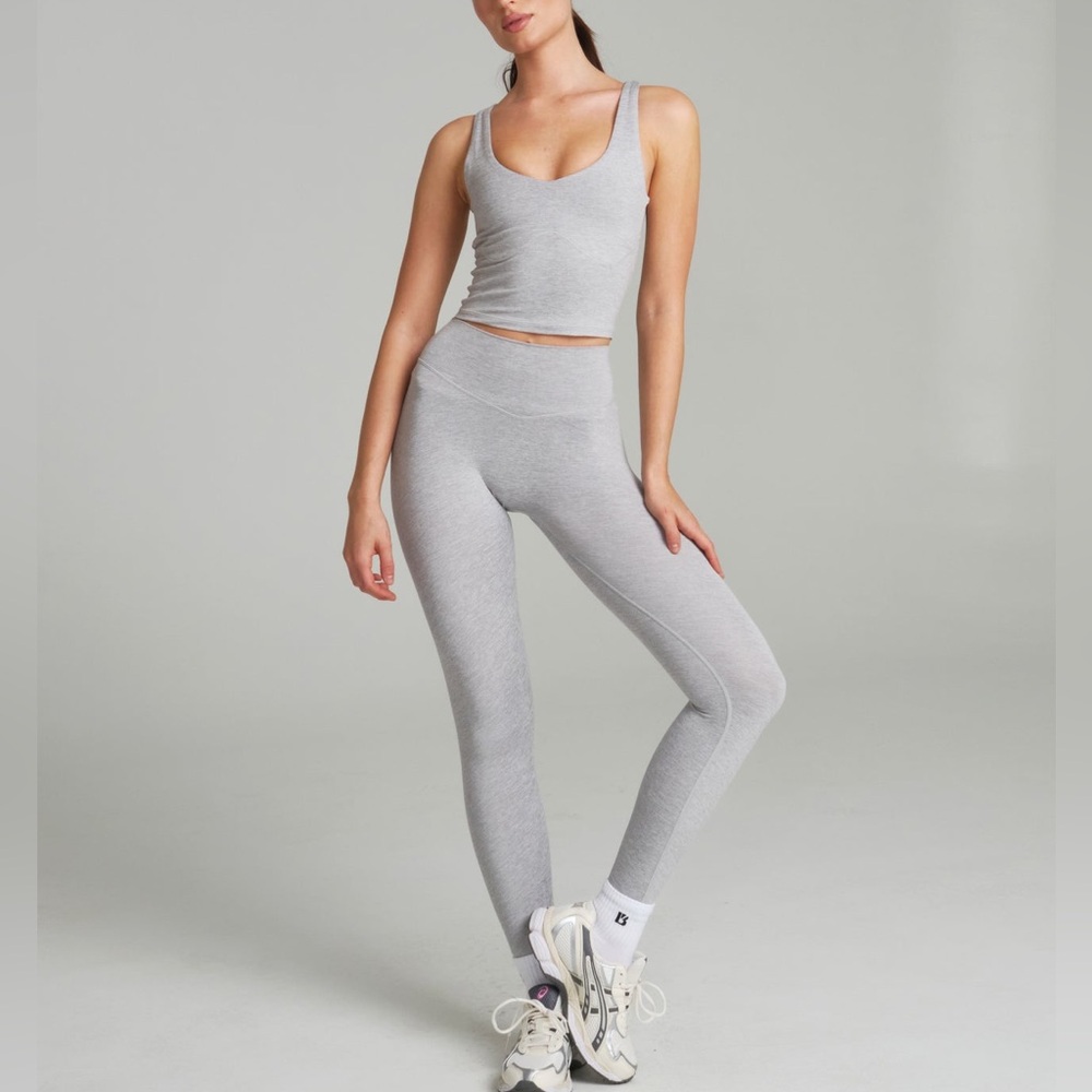 Buffbunny Collection Dream Heathered Leggings high rise waist no front seam